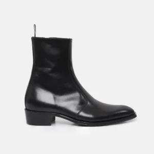 Handmade Leather Zipper Boot for Men
