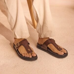 Men Brown Casual Slippers